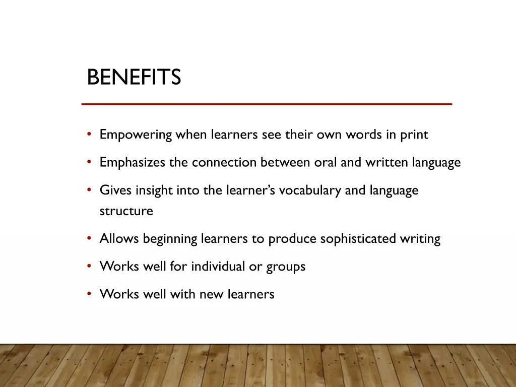 benefits