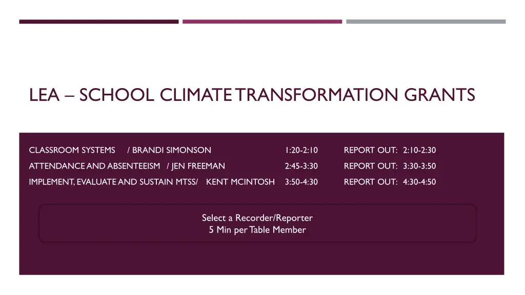 lea school climate transformation grants