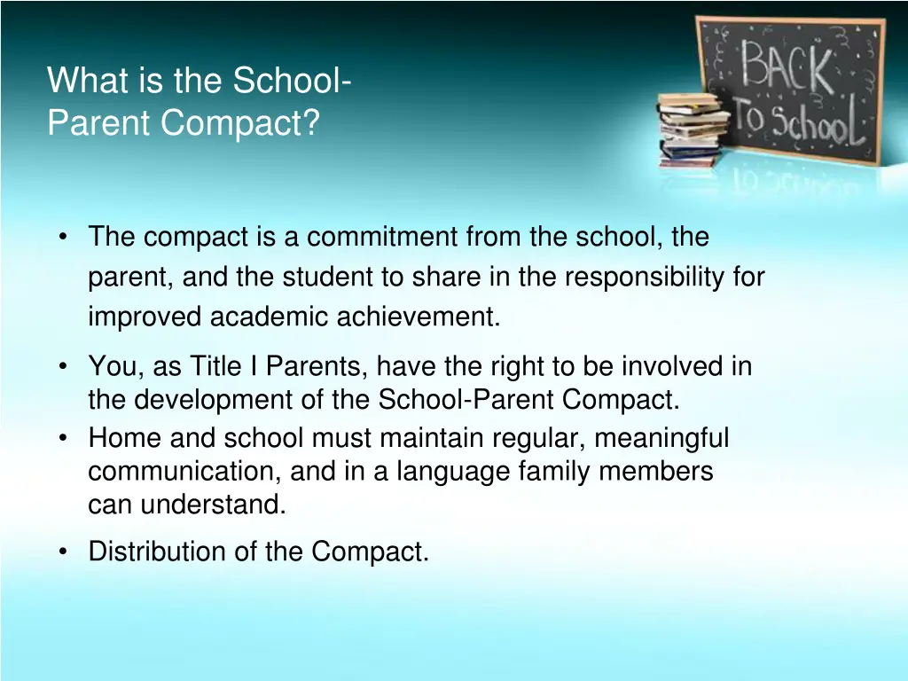 what is the school parent compact