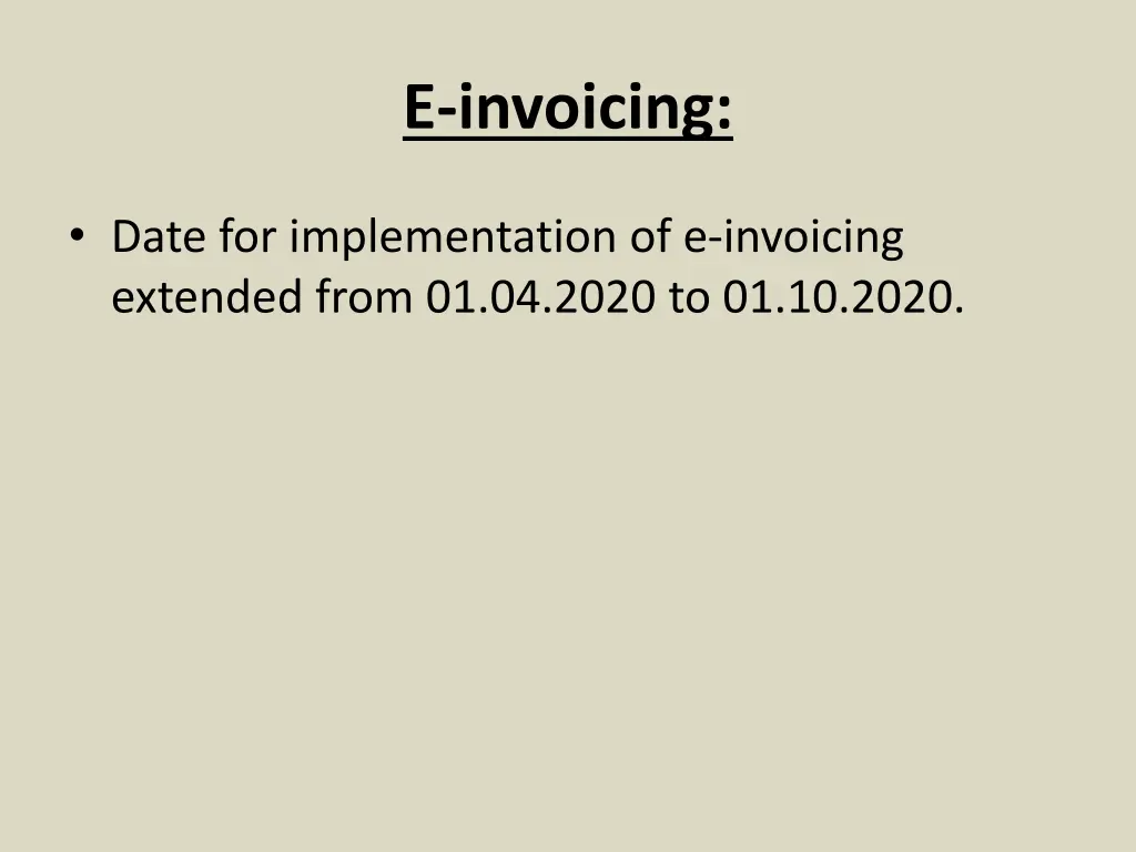 e invoicing
