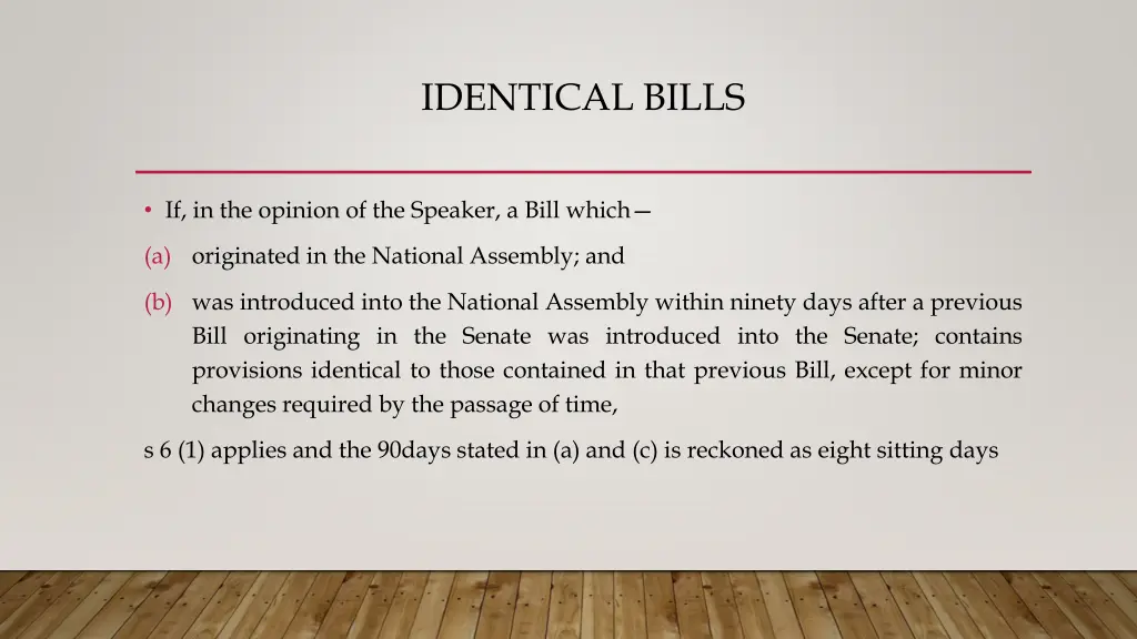identical bills