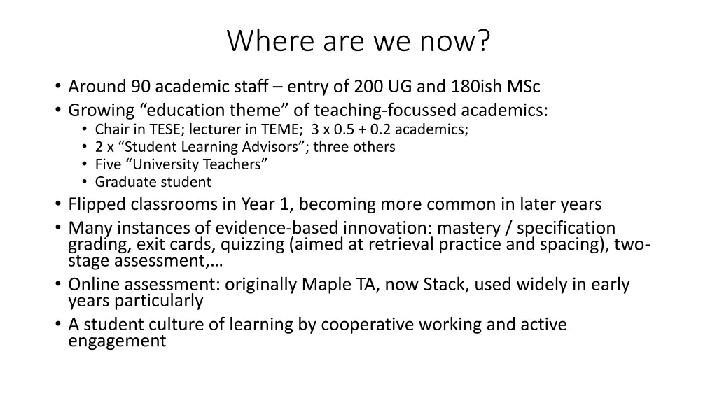 where are we now