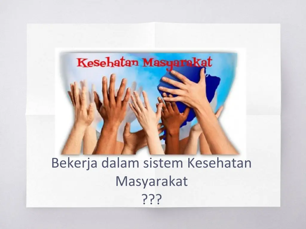 bekerja dalam sistem kesehatan masyarakat