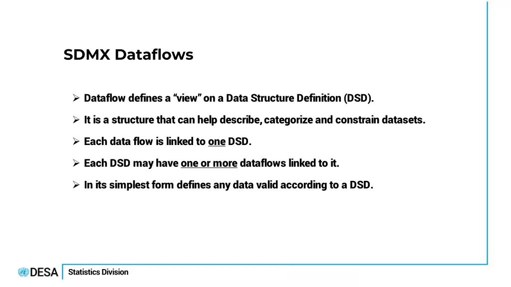 sdmx dataflows