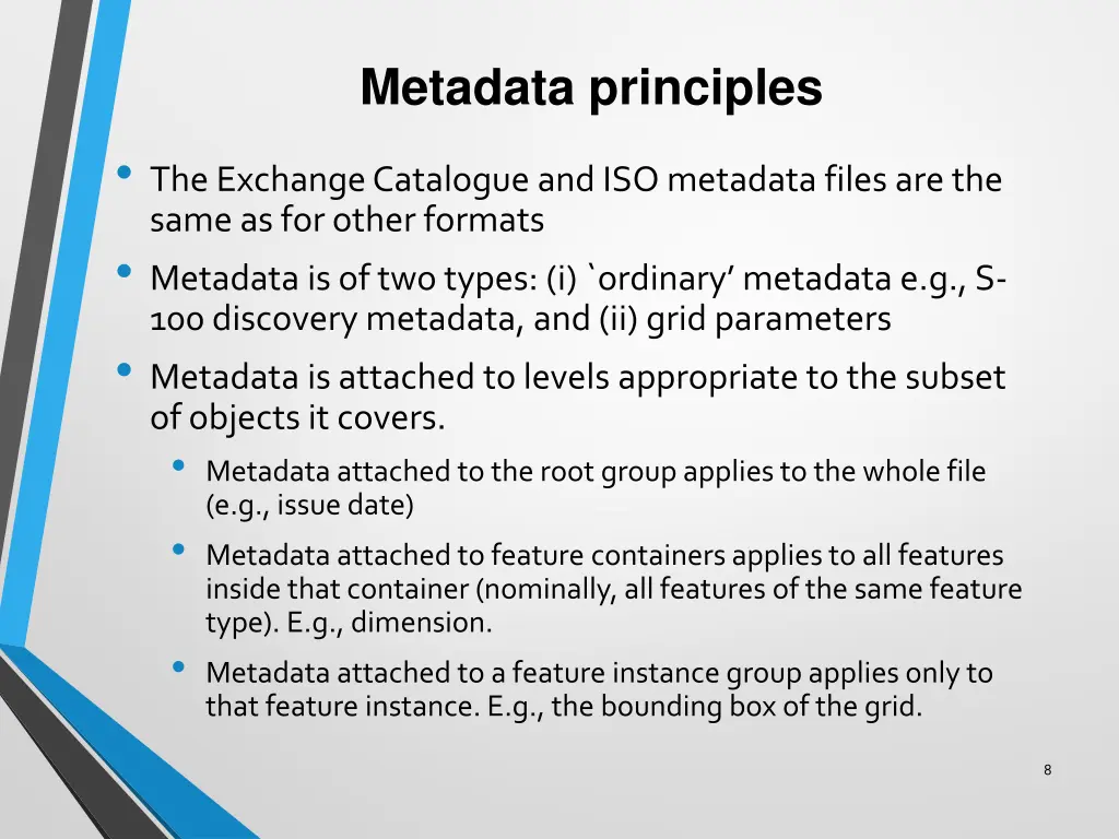 metadata principles