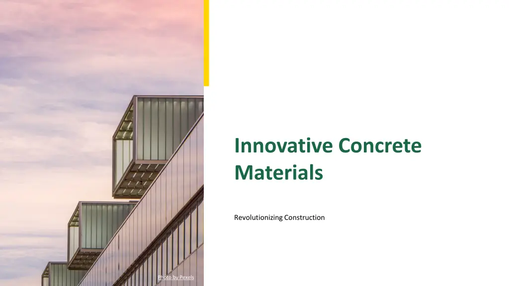 innovative concrete materials