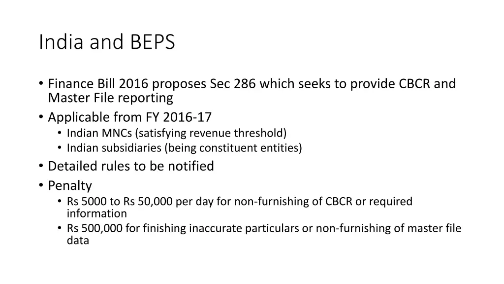 india and beps