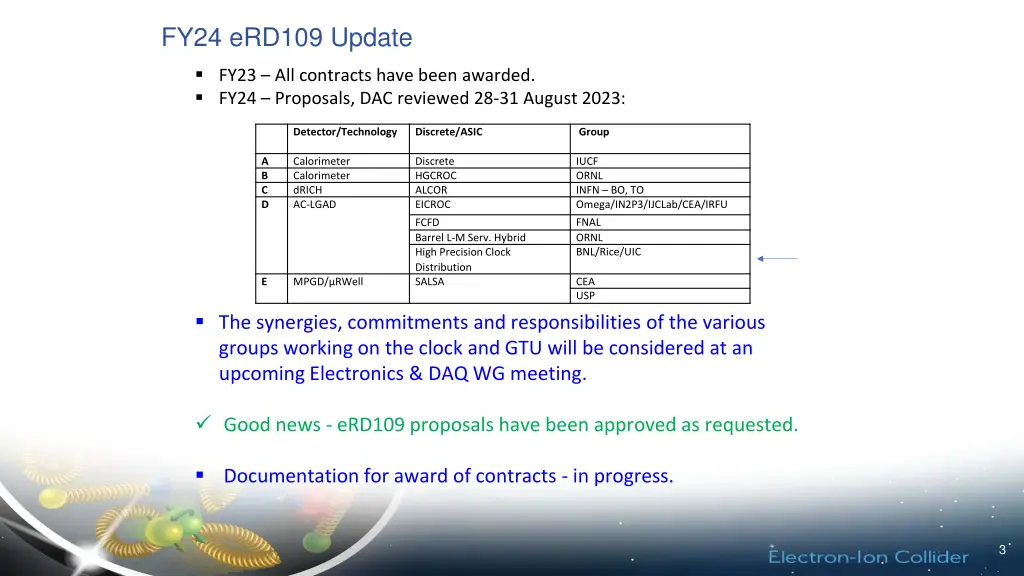 fy24 erd109 update
