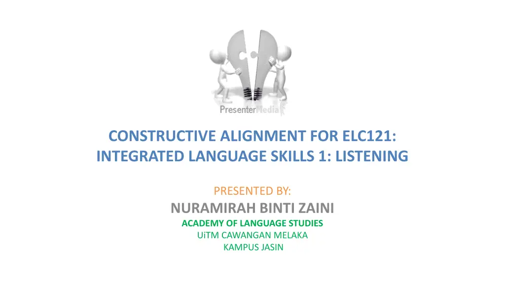 constructive alignment for elc121 integrated