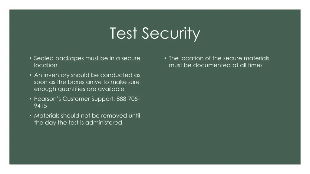 test security