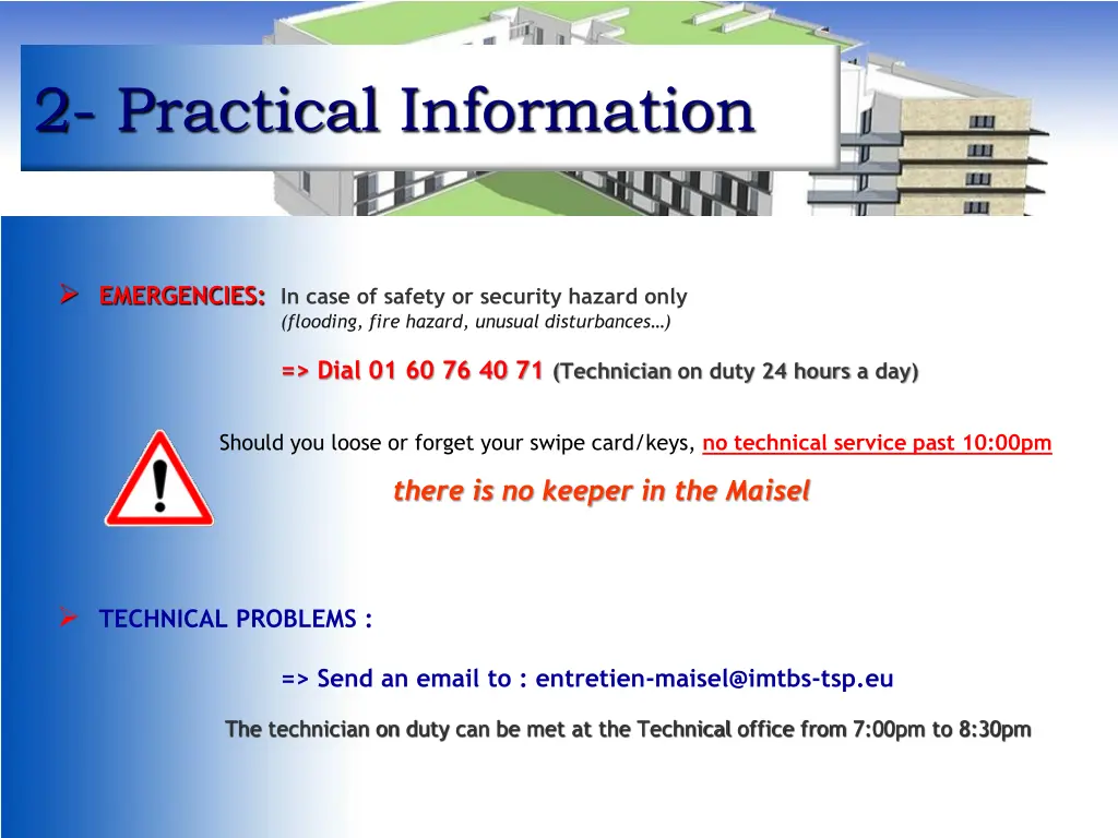 2 practical information 3