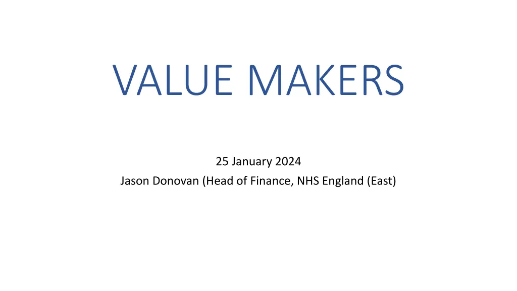 value makers