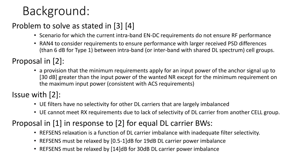 background problem to solve as stated