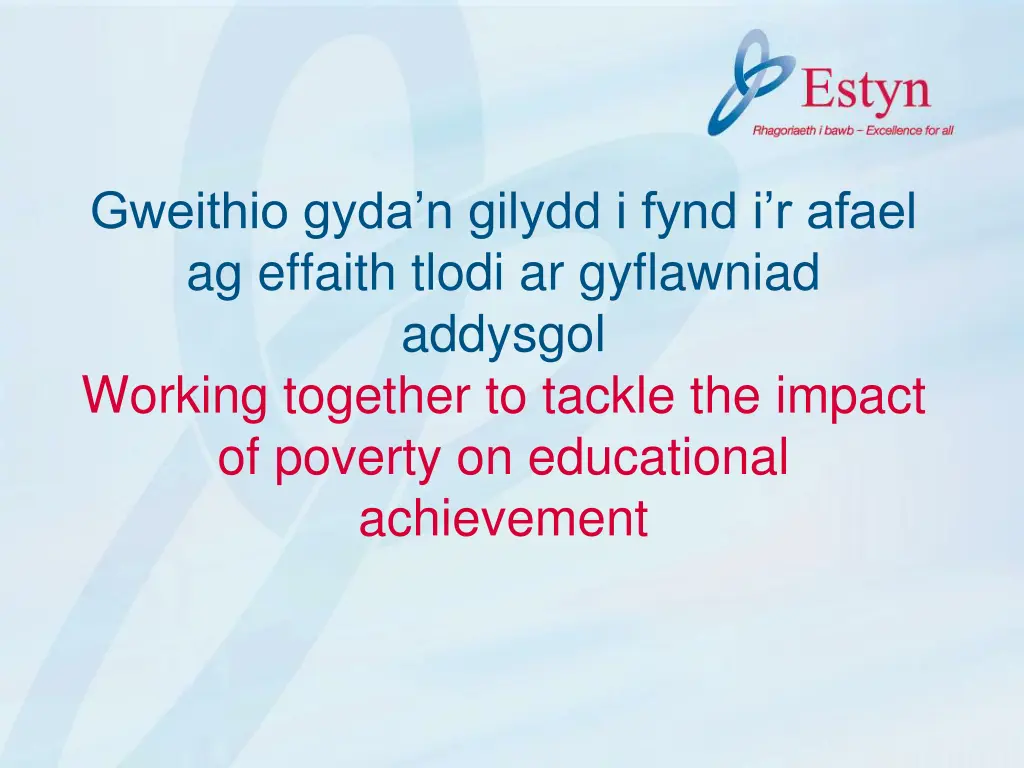 gweithio gyda n gilydd i fynd i r afael