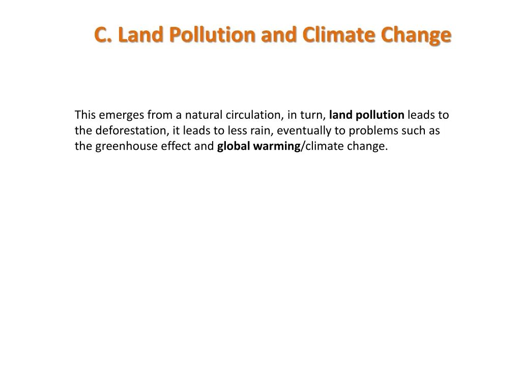 c land pollution and climate change
