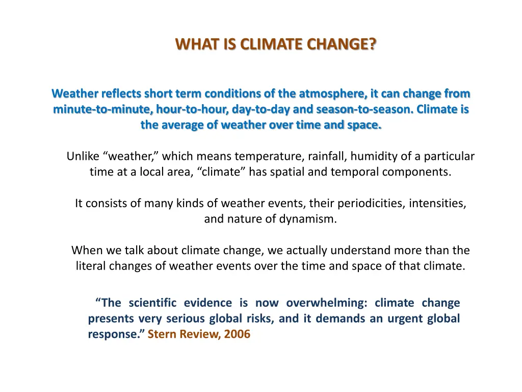 what is climate change