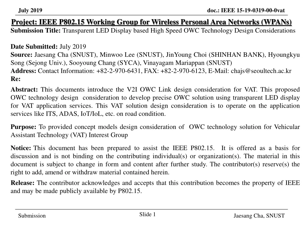 july 2019 project ieee p802 15 working group