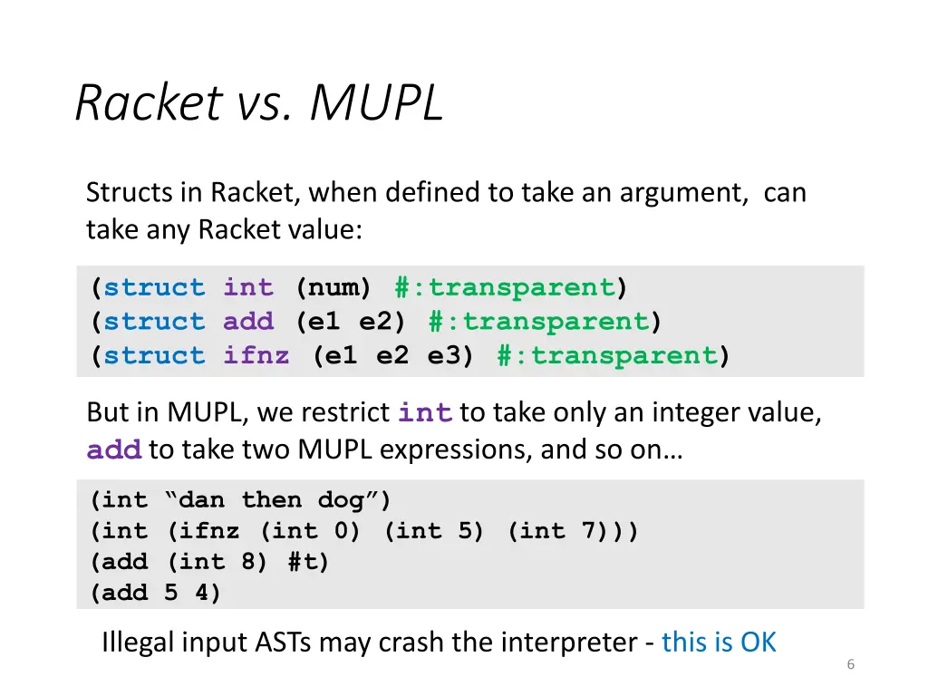 racket vs mupl