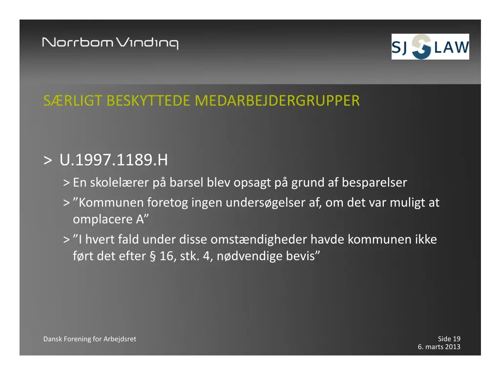 s rligt beskyttede medarbejdergrupper 1