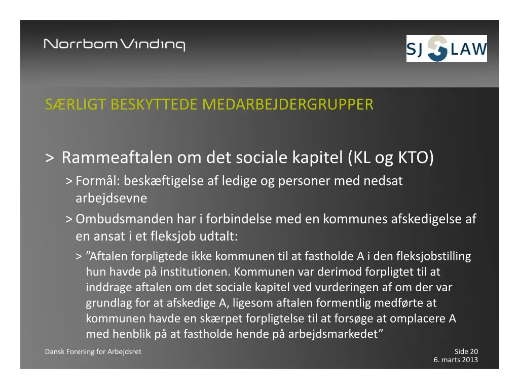 s rligt beskyttede medarbejdergrupper 2