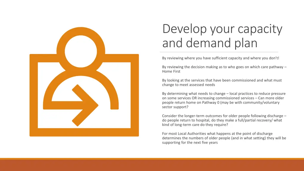 develop your capacity and demand plan