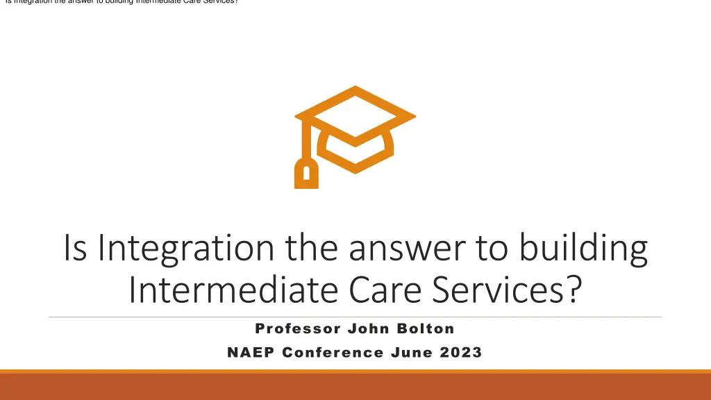 is integration the answer to building