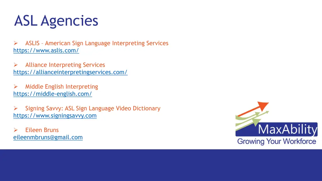 asl agencies