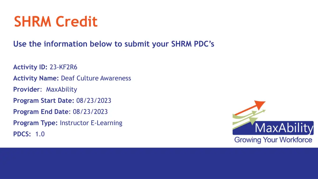 shrm credit