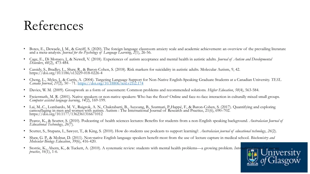 references