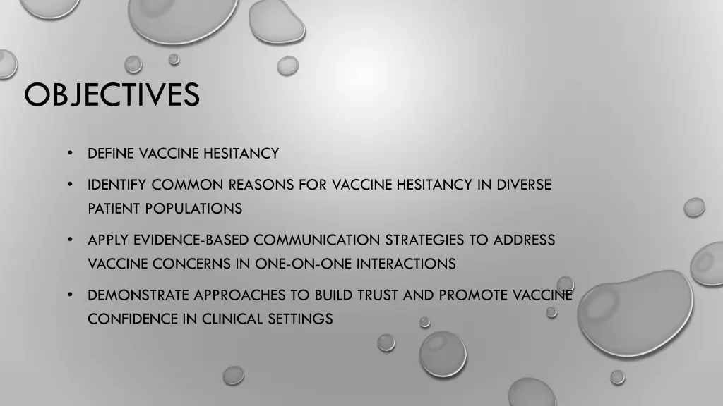 objectives
