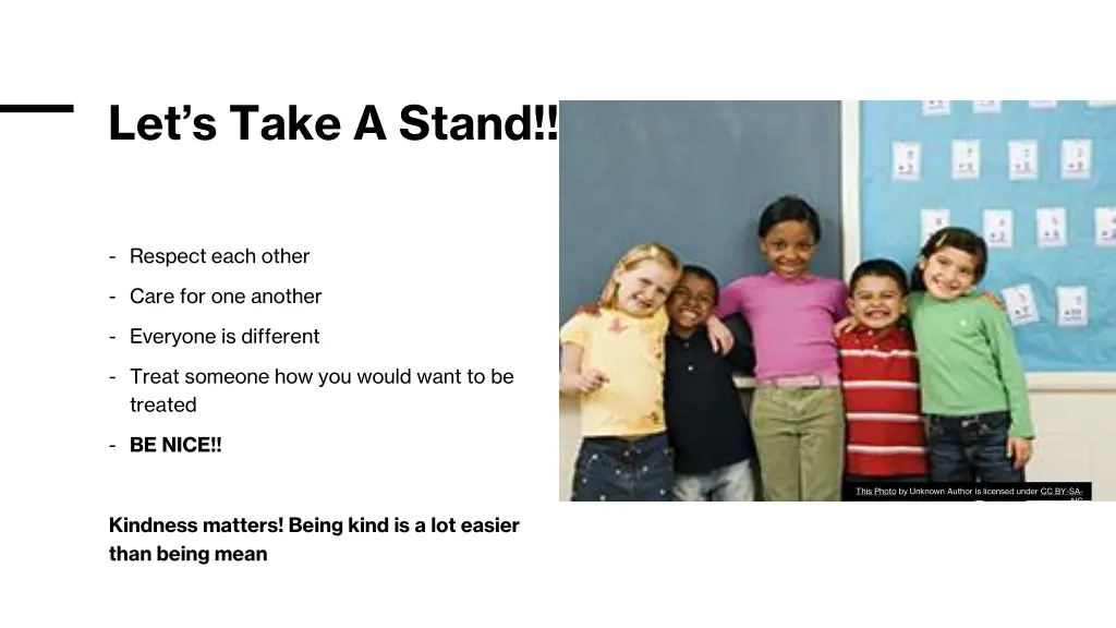 let s take a stand