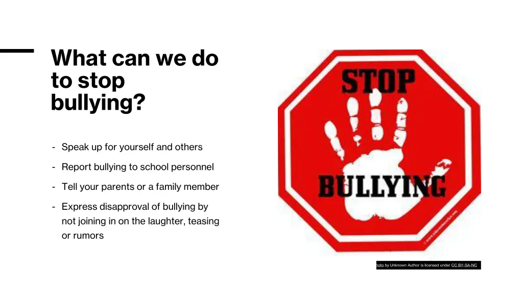 what can we do to stop bullying
