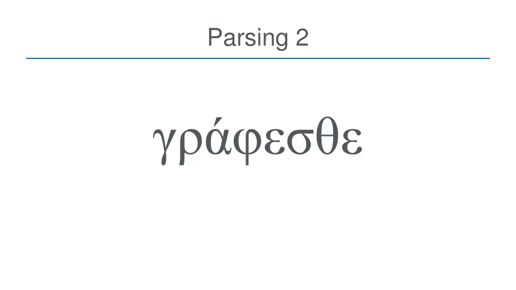 parsing 2