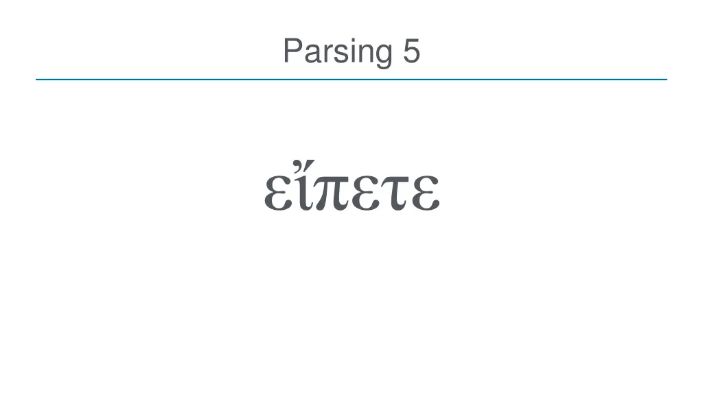 parsing 5