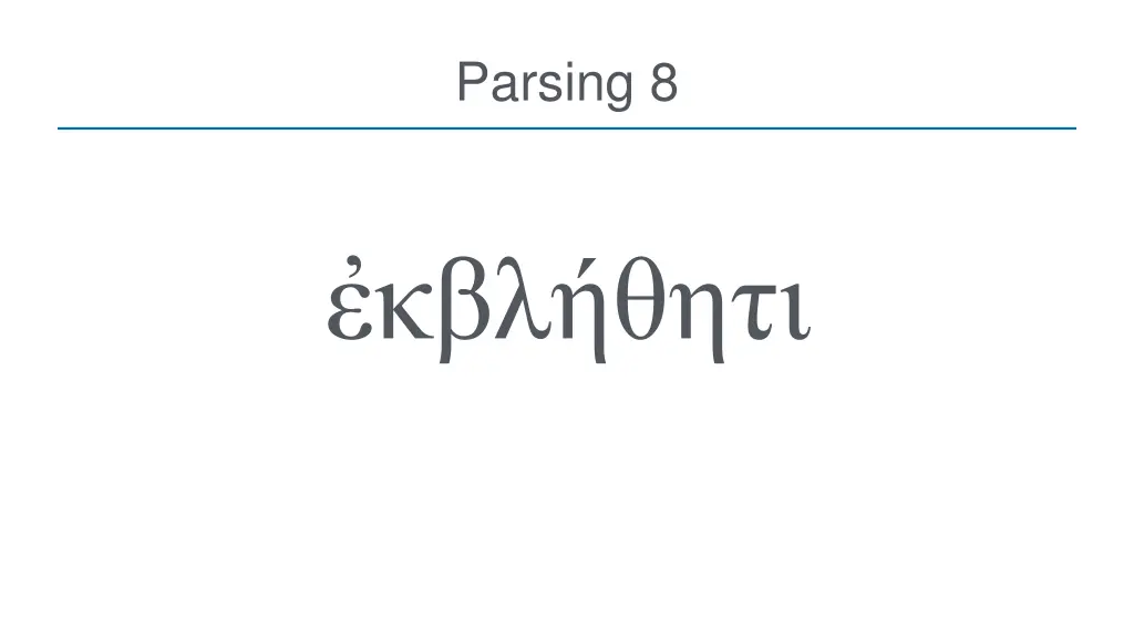 parsing 8
