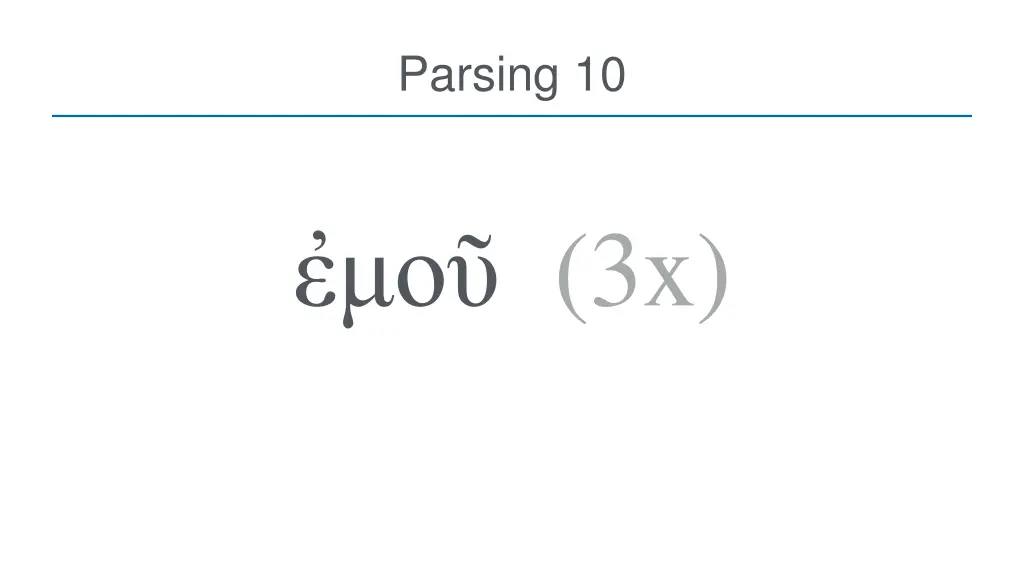 parsing 10