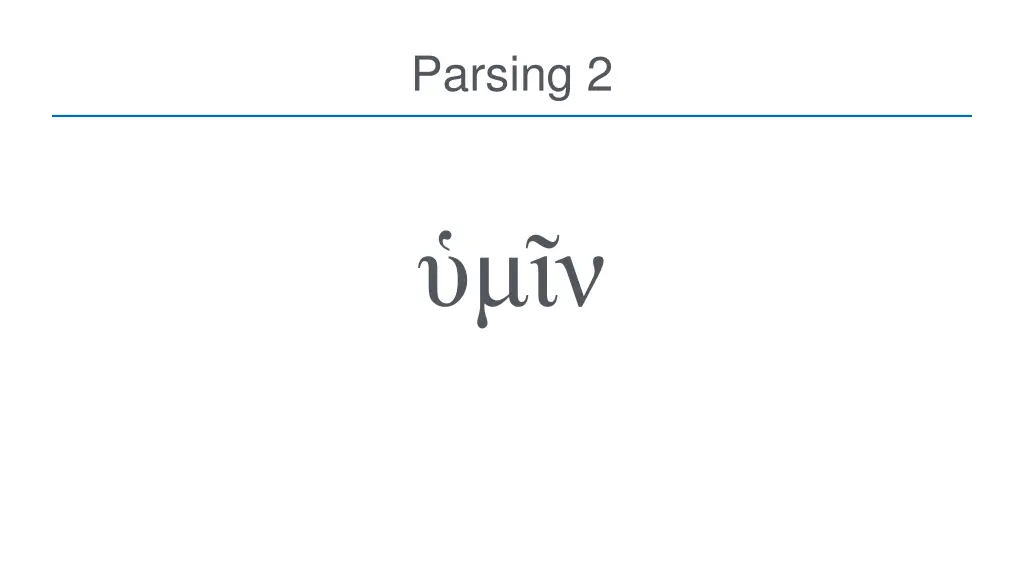 parsing 2