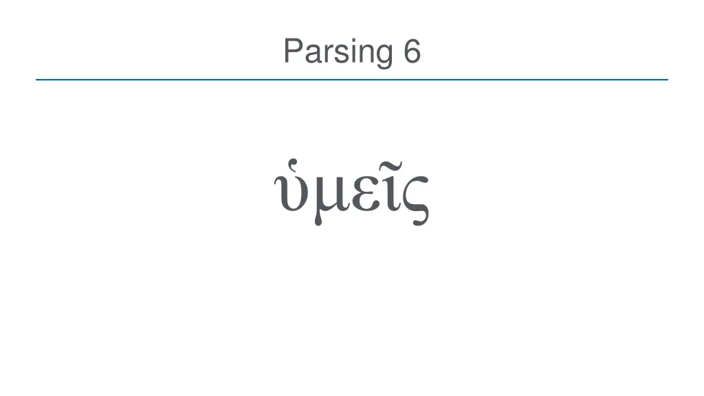 parsing 6