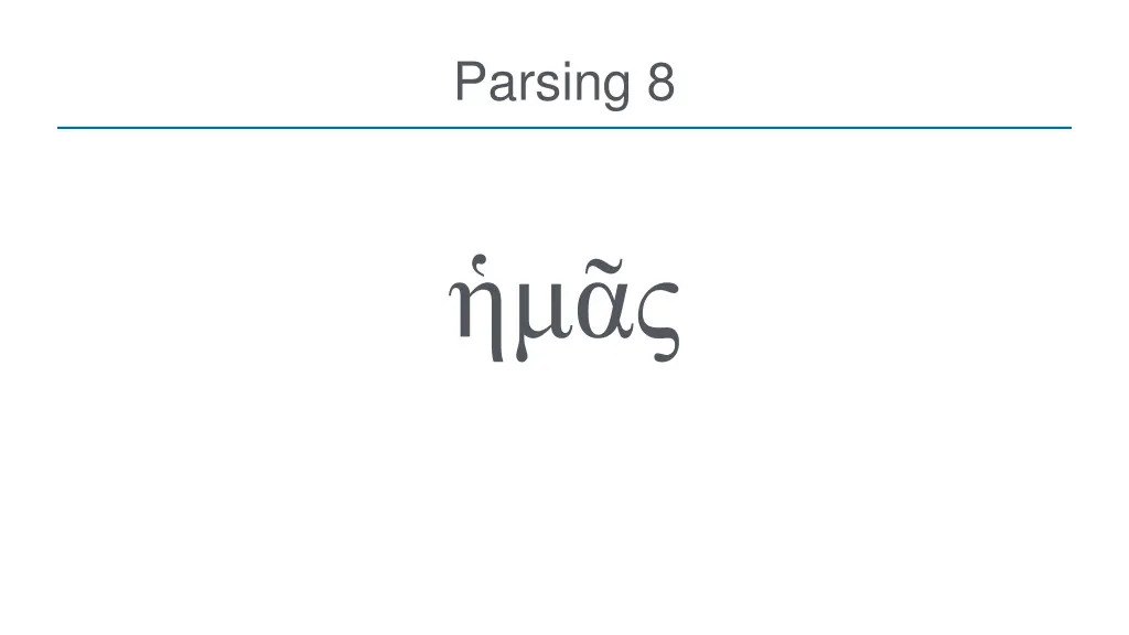 parsing 8