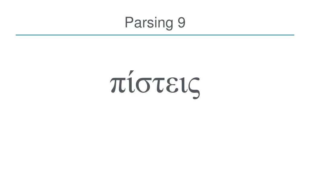 parsing 9
