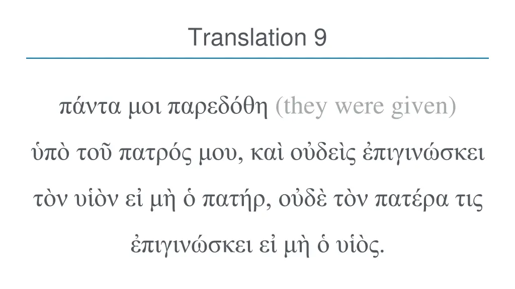 translation 9