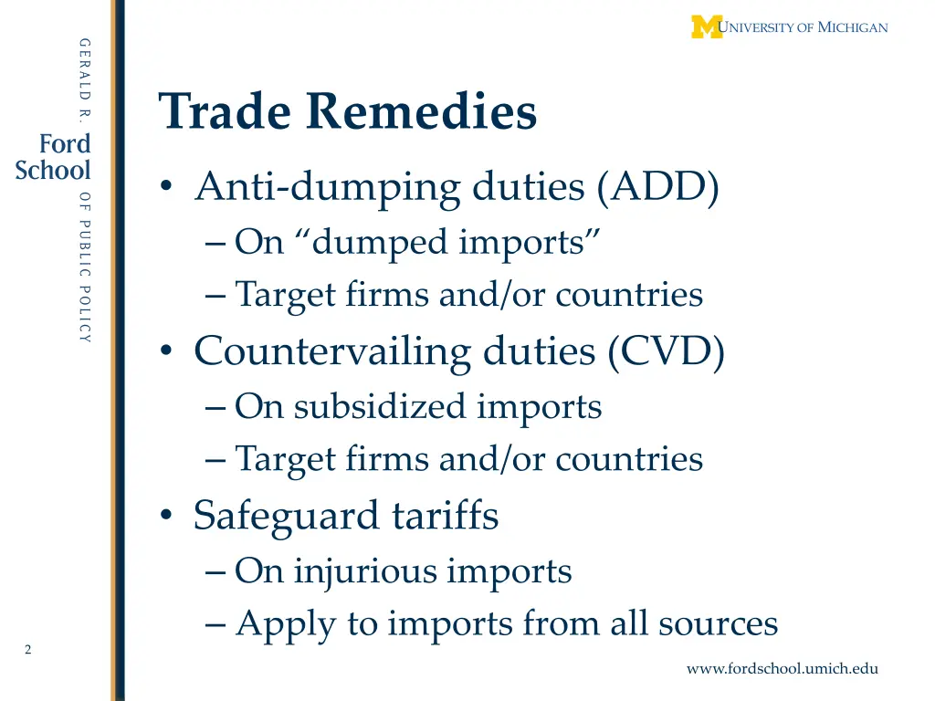 trade remedies anti dumping duties add on dumped