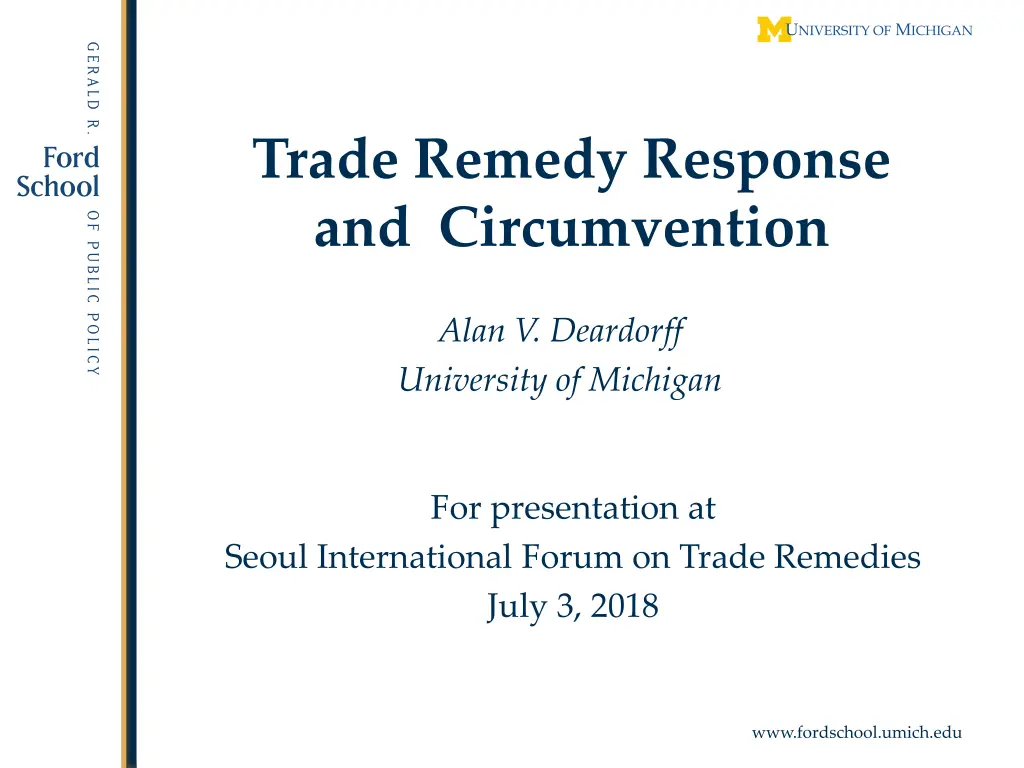 trade remedy response and circumvention
