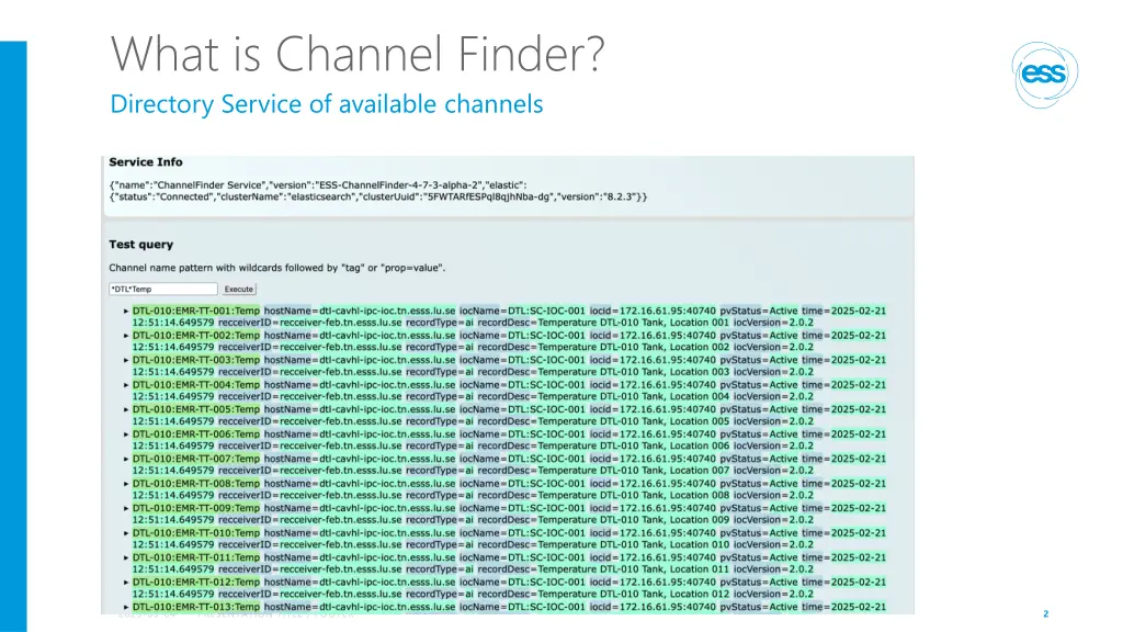 what is channel finder directory service