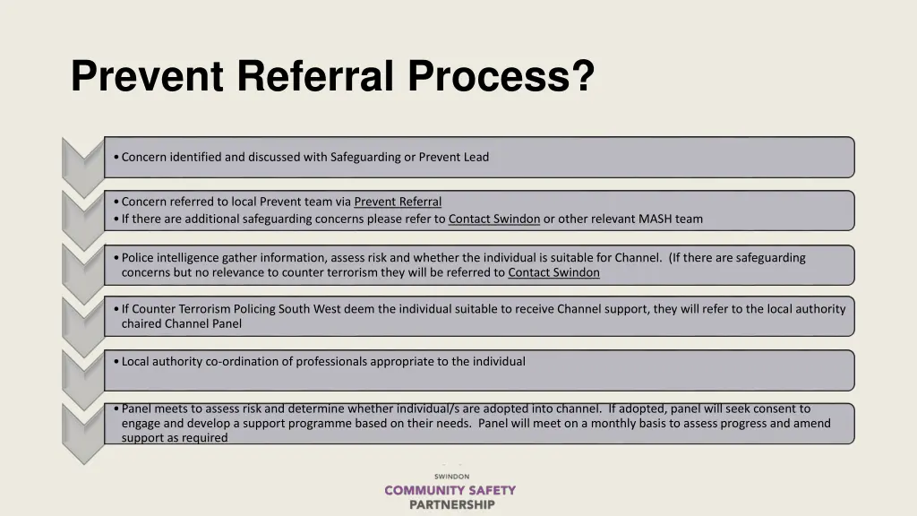prevent referral process