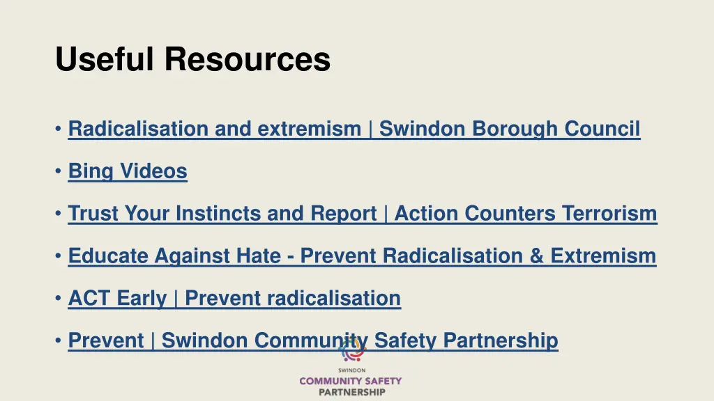 useful resources