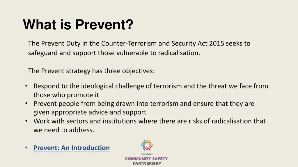what is prevent