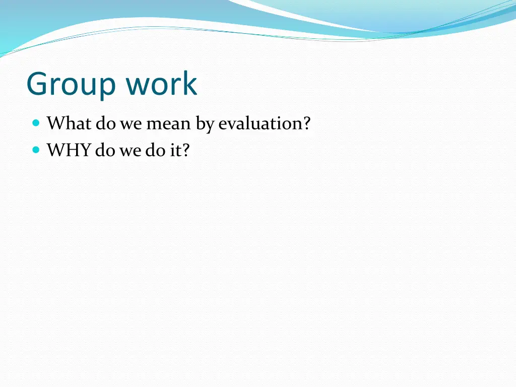 group work