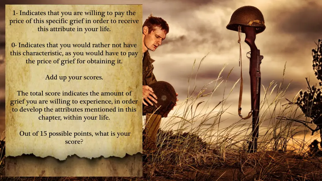 1 indicates that you are willing to pay the price