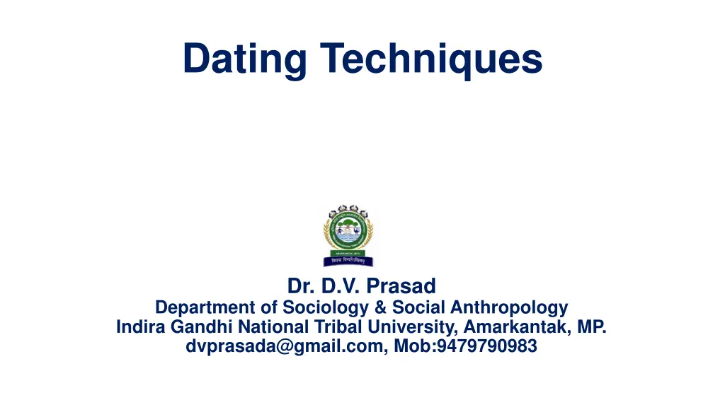 dating techniques